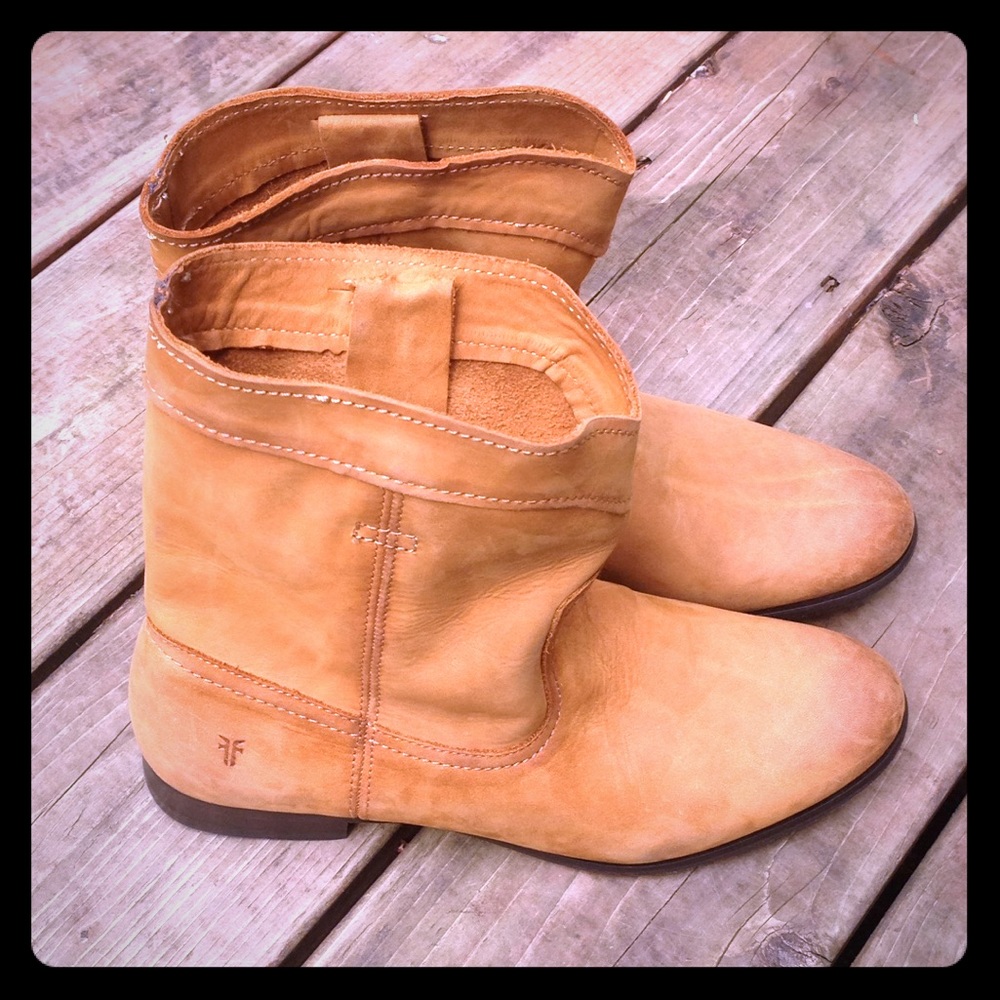 Frye Billy Cognac Cara Roper Mid-calf Leather Boot